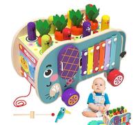 Giocattolo Martello in Legno | Gioco di Raccolta di Carote - Gioco Educativo di Risveglio Musicale con Martello Bambino - Giocoso Apprendimento del per l'asilo