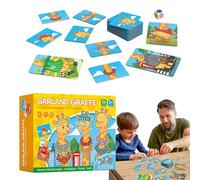 Giocattolo matematico giraffa - Ghirlanda di abbinamento dei colori, gioco di conteggio e ordinamento | Giocattoli per abilità motorie per bambini in età prescolare, Attività di apprendimento, Sv