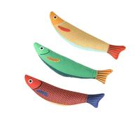 Giocattolo Miao Ripieno A Forma Di Pesce, Sicuro, Migliora L'Umore, Con Suono