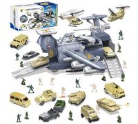 Giocattolo militare, giocattolo da combattimento con soldati, con elicottero, trasporto militare, aeroplano, giocattolo con personaggi dell'esercito, mini veicolo da combattimento per bambini di età