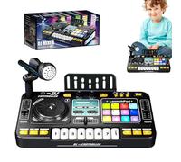 Giocattolo Mixer DJ Per Bambini - Console Di Controllo Audio Digitale Con Microfono E | Giradischi Multifunzionale E Tastiera Elettronica | Strumento Musicale Luminoso Portatile Per Bambini