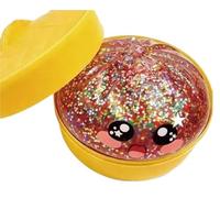 Giocattolo Morbido Glitter Dumpling Squishy gnocco glitterato da 4 pezzi, giocattolo squishy(Red)