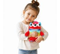 Giocattolo morbido per bambini Worry Monster tasca con zip bocca peluche...
