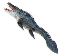 Giocattolo Mosasauro, Mosasauro artificiale realistico con bocca mobile e denti affilati, 13x5x2" (33x13x5 cm), statuette di dinosauri in plastica, giocattoli educativi preistorici, regali per ba