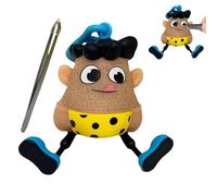 Giocattolo Mr Pluckys, Divertente Portachiavi Per Strappare I P-eli Della Pelle, Giocattolo Fidget Per Il Disturbo Da Strappo Dei P-eli, Giocattolo Fidget Per La Tricotillomania