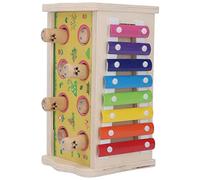 Giocattolo Multifunzionale da Martellare in Legno per Bambini Piccoli, Musica Coinvolgente e Strumento di Coordinazione Occhio-Mano, Design in Legno di Faggio, Ottimo Come Regalo, 22,2 X