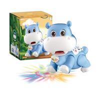 Giocattolo musicale di Hippo Baby Baby, Giocattoli per bambini, Musica sensoriale di ippopotamo Gioco di bambini Camminando - Giocattolo mobile da ballo interattivo Escursione per viaggi a casa