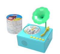 Giocattolo musicale grammofono per bambini piccoli - Giradischi grammofono per bambini piccoli | Lettore musicale divertente e interattivo con racconti per ragazzi e ragazze, ideale per