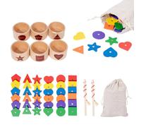 Giocattolo Ordinamento Colori - Coppa Classificazione Magnetica Legno - Gioco di Abbinamento Forme con Coppa Legno - per l'Abbinamento dei Colori Apprendimento Sviluppo della Motricità Fine Attività