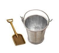 Giocattolo Pala In Miniatura | Set di 2 Pale per Casa delle Bambole - Set Modellini Secchiello Realistici Per Bambini Casa Scuola Ufficio Attività Creative Progetti Fai Da Te