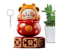 Giocattolo panda, figure panda, personaggi anime panda in miniatura | decorazione per la casa, diverse espressioni cambiano manualmente giocattolo per la scrivania di casa