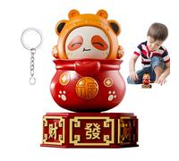 Giocattolo Panda,Figurine Panda,Figurine in miniatura di panda animato - Decorazione della stanza della casa, diverse espressioni cambiano manualmente i giocattoli Fidget per l'ufficio 'auto a
