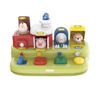Giocattolo per Animali Causa ed Effetto, Giocattoli di attività per Bambini, Giocattolo Musicale con Suoni di Animali Musicali, Gioco interattivo per l'apprendimento e l'istruzione per Il