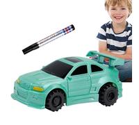 Giocattolo per auto che segue : veicolo attivato dal sensore da 12 cm, auto da disegno sensibile alla luce | Mini camion da costruzione, giocattolo educativo, veicolo con sensore ottico coppia