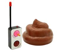 Giocattolo per auto con cacca - Schifezza elettrica rotante a 360°, giocattolo di scherzo con sgabello di simulazione, telecomando con trucchi divertenti, scherzi di cacca finti realistici Costruzione