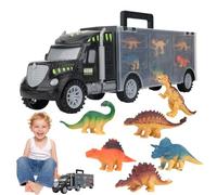 Giocattolo per auto con dinosauro - Set da gioco Dino per bambini con figure di luci, suoni e dinosauri | Emozionante struttura a dinosauro per giochi ricchi di fantasia, regalo di compleanno ideale