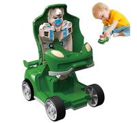 Giocattolo per auto inerziale - 4 pollici di trasformazione | Robot di deformazione ABS - Giocattolo dimostrativo automatico Push and Go per con cambio di forma a un pulsante, non b