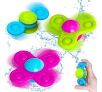 Giocattolo per bambini, 10 mesi, con ventosa, 3 pezzi, giocattolo sensoriale, per finestre 1, 2, 3, per bambini, per il bagno, per la vasca da bagno, per bambini, regali di compleanno (A)