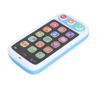 Giocattolo per bambini con telefono cellulare blu, con suoni e musica, per il gioco interattivo, giocattolo per bambini