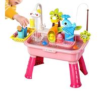 Giocattolo Per Bambini,Divertente Tavolo D'Acqua Wahle Con Scivolo E Rubinetto | Set Da Gioco Di Pesca - per Bambini di Età 1-5 Anni, Giardino, Asilo , Scuola 'Infanzia e Casa