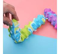 Giocattolo per bambini/Fidget Pop N' Stick ciniglia a ventose, dimensioni: 26 x 5 cm (MOD4-VIOLET)