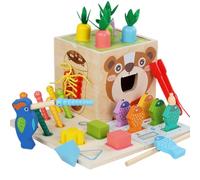 Giocattolo per bambini indoor tirare ravanelli giocattolo pensieri logici formazione forma giocattolo di smistamento per bambini regalo di compleanno carote giocattolo di legno carote Harvest