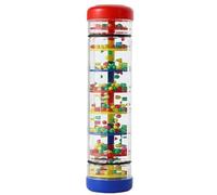 Giocattolo per bambini Rainmaker, strumento uditivo sensoriale a sonaglio con bastone da pioggia in plastica da 8 pollici per il gioco infantile