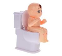 giocattolo per bambole da toilette giochi d'acqua Giocattolo da bagno giocattoli da vasca Bidet WC giocattolo sgabello giocattolo che spruzza nella toilette plastica bianca Vaguelly