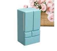 Giocattolo per bambole - Mini a 1:12, Mobili creativi per la casa, Accessorio da cucina a doppia porta rosa, apparato da gioco realistico | per bambole co