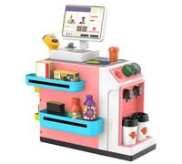 Giocattolo per banco cassa - Durevole set da gioco per mini supermercato per bambini | Fai finta di acquisti nel registratore di cassa | Giocattolo educativo per contare i soldi, macchina per il