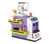 Giocattolo per banco cassa - Durevole set da gioco per mini supermercato per bambini | Fai finta di acquisti nel registratore di cassa | Giocattolo educativo per contare i soldi, macchina per il