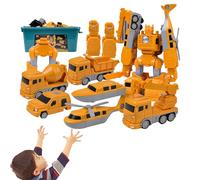 Giocattolo per camion per il trasporto di auto - Giochi di costruzione per bambini magnetici | Veicoli da costruzione Toys Excavator Truck Giocattolo | Camion di costruzioni auto da gioco da gioco da