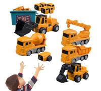 Giocattolo per camion per il trasporto di auto - Giochi di costruzione per bambini magnetici | Veicoli da costruzione Toys Excavator Truck Giocattolo | Camion di costruzioni auto da gioco da gioco da