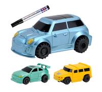Giocattolo Per Camion Portatile - Rilevamento Di Linee Tracciate - Macchinine Per Camion Con Penna Per Disegnare Linee Magiche, Auto Da Corsa Regalo Per Bambini Per I Più Piccoli Auto Guidate Con Rile