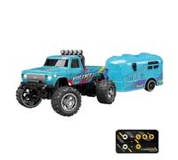 Giocattolo per camion telecomandato, camion telecomandati per ragazzi | Cingolato fuoristrada Vacanza Compleanno Indoor Outdoor Ragazzi Ragazze Blu Con box rimorchio