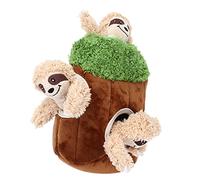 Giocattolo per Cani a Nascondino, Giocattoli Interattivi per Cani Giocattolo per Cani Bradipo in Peluche all'interno del Bagagliaio Giocattolo per Cani Interattivo con Tana con