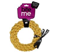 Giocattolo Per Cani Anello DA-CHAIN Giallo - Europet Bernina, Cotone, Per Cani