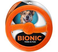 Giocattolo per cani - BIONIC - Anello da lancio e tiro - Tutte le taglie di cani - Gomma ultra resistente - Senza piombo, BPA e ftalati