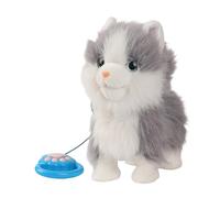 Giocattolo per cani che camminano - Peluche da 28 cm | Cucciolo interattivo alimentato a batteria per bambini, bambini e ragazze: lecca la lingua, muove la coda, rileva il tocco, canta, impara a