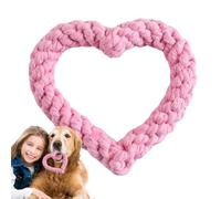 Giocattolo per cani con corda a cuore: giocattoli da masticare per cani aggressivi, giocattoli da masticare per cani di San | Corda per cani nel cuore, corda per animali domestici Cora