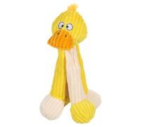 Giocattolo Per Cani Flamingo Anatra Gialla 30Cm Con Squeaker E Gambe Lunghe