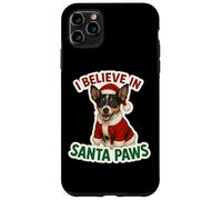 Giocattolo per cani Fox Terrier I Believe In Santa Paws Merry Christmas Custodia per iPhone 11 Pro Max