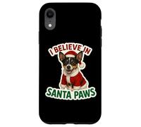 Giocattolo per cani Fox Terrier I Believe In Santa Paws Merry Christmas Custodia per iPhone XR