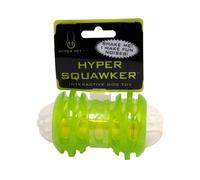 Giocattolo per cani Hyper Pet Hyper Squawkers Osso per cani durevole, progettato in TPR e nylon con un suono di risatina allettante, di medie dim