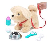 Giocattolo per cani per bambini con guinzaglio che corre e abbaia, giocattolo elettronico per animali domestici, gioco interattivo per cani con camminare, abbaiare, coda per bambini e bambine 2 3 4