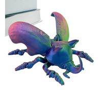 Giocattolo per coleotteri del rinoceronte stampato 3D - Modello educativo di insetti con giunto mobile per bambini | Decorazione da scrivania realistica per gli amanti degli animali, collezionisti