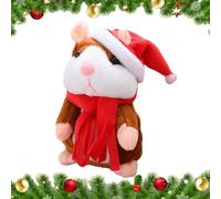 Giocattolo per criceto parlante - Peluche da 5,91 pollici | Peluche in cotone PP - Criceto interattivo con registrazione morbida per bambini che imparano la pronuncia del parlato Regalo educativo dive