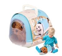 Giocattolo per cuccioli che cammina, giocattolo per cani che abbaiano per bambini | Simpatico giocattolo interattivo per cani per bambini di peluche | Simpatico peluche cane interattivo elettronico