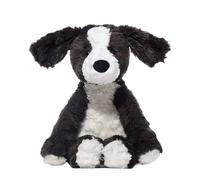 Giocattolo per cucciolo in bianco e nero, peluche per cane Border Collie | Giocattolo animale realistico in bianco e nero - Accoglienti animali di peluche per cani che giocano con il cuscino abbraccia