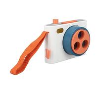 Giocattolo per Fotocamera per Bambini con Obiettivo Rotante, Mondi Colorati, Effetti Sonori, Trame Ricche, Portatile e Compatto